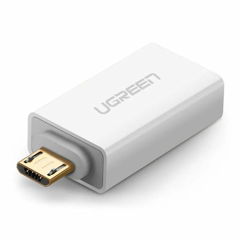 Адаптер UGREEN US195 (30529) Micro USB to USB 2.0 OTG Adapter белый