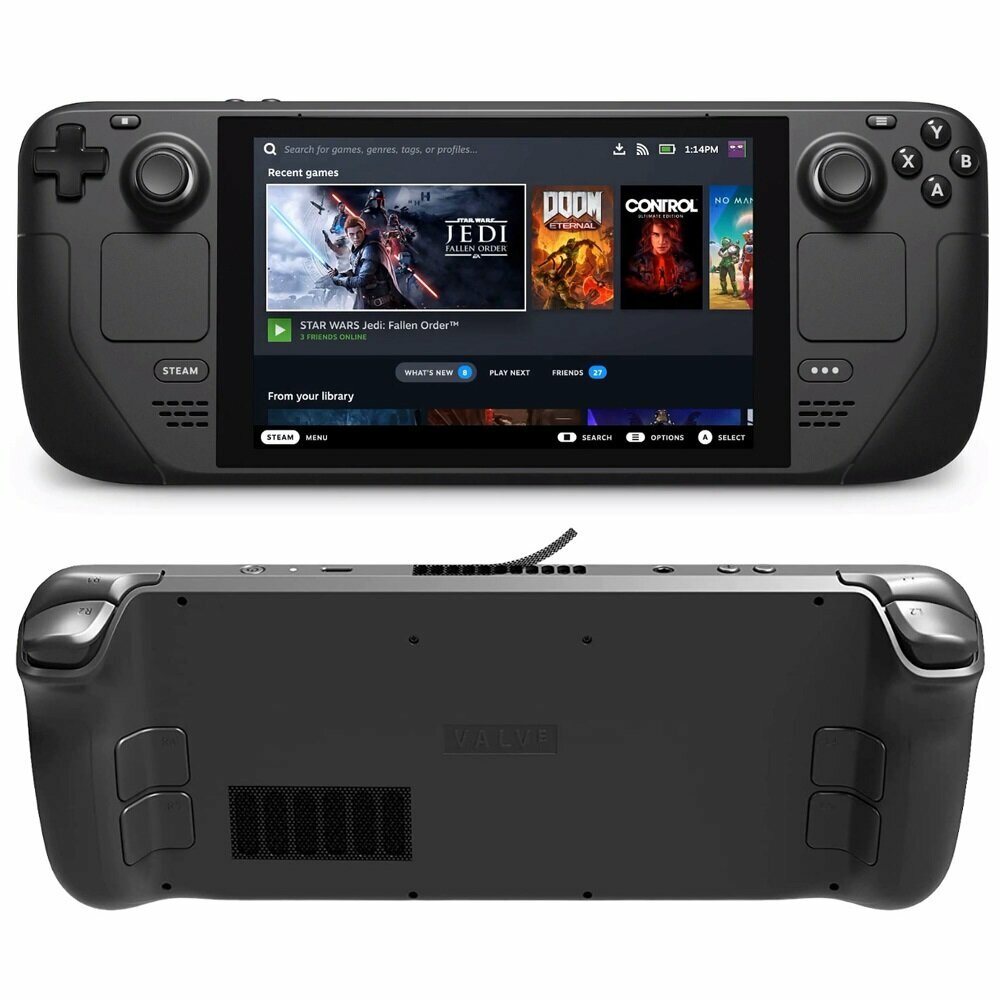 Игровая приставка Valve "Steam Deck" LCD , 512ГБ, экран 7", поддержка SD, SDHC