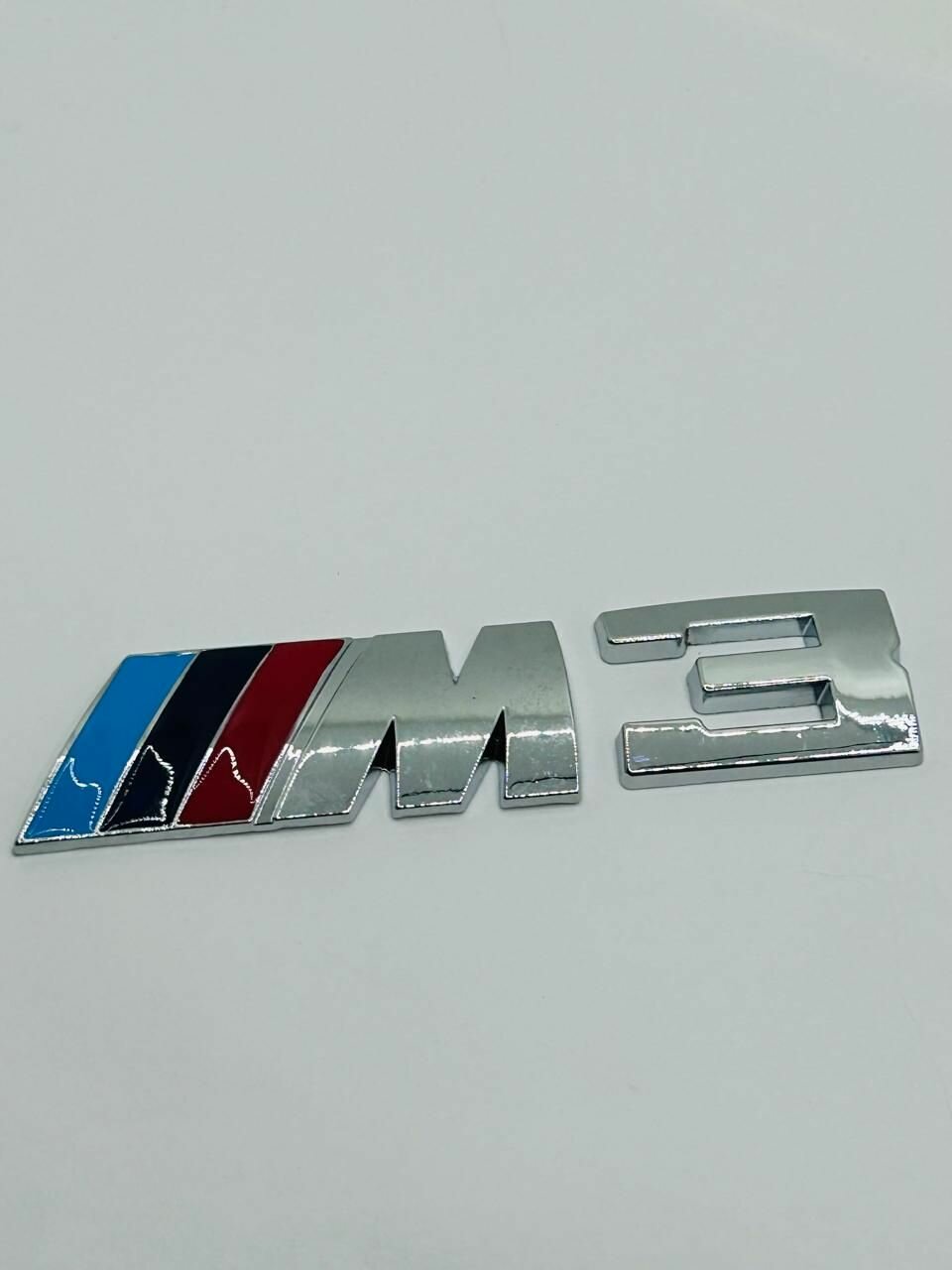 Шильдик M3 Хром на багажник для BMW 9см