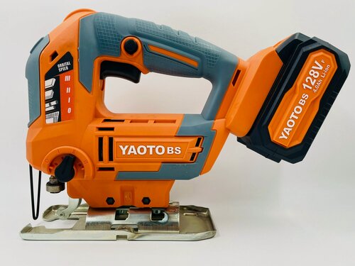 Изображение товара YAOTO BS 128Vf Лобзик бесщеточный электрический аккумуляторный, 21В, 2 АКБ LI-ION, 4 Ач