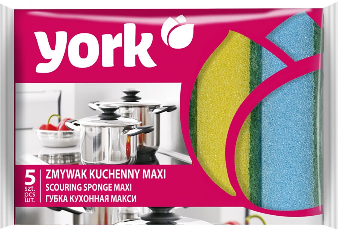 Губки для посуды York 