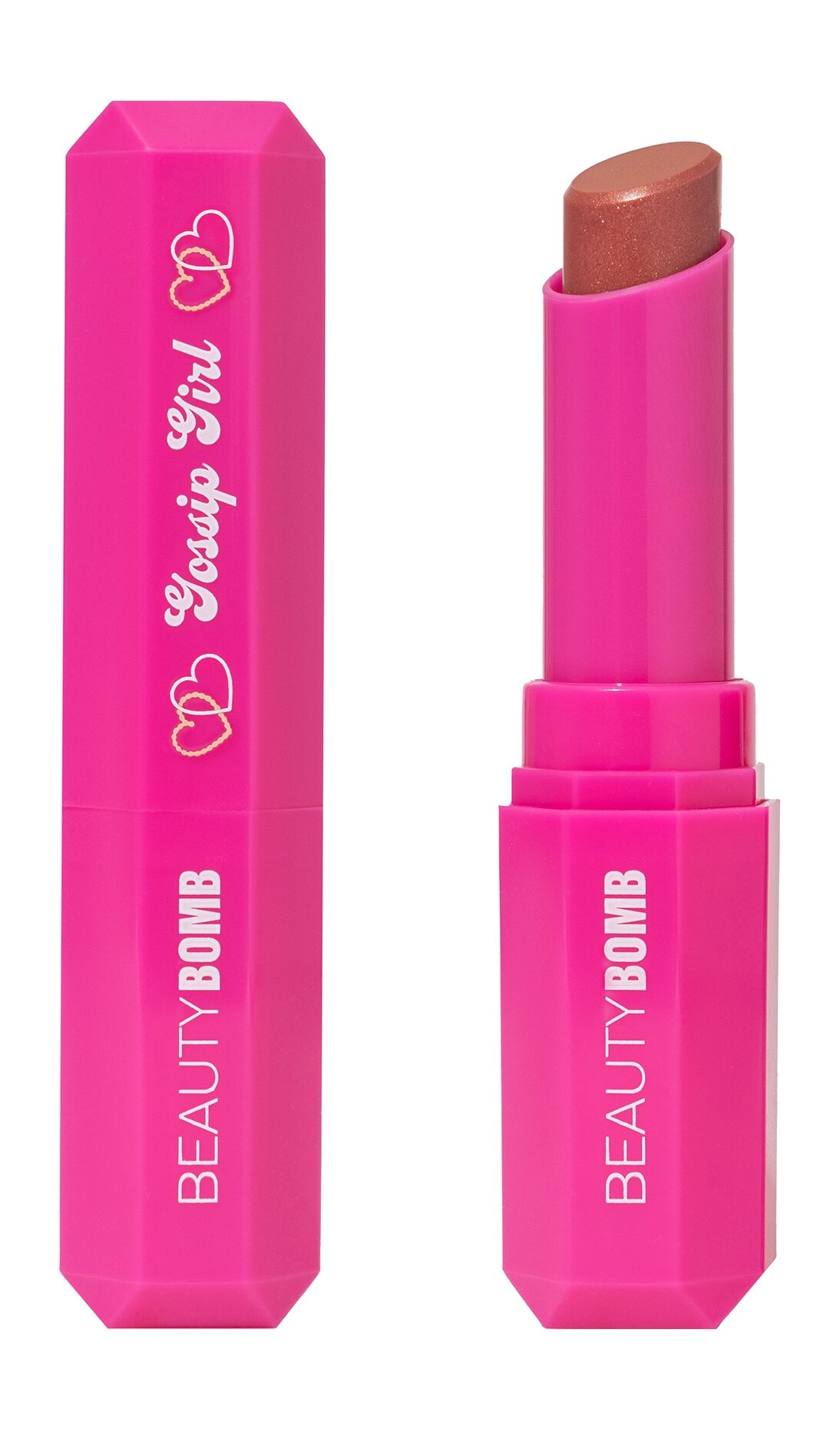 BEAUTY BOMB Помада бальзам Gossip girl, 2 г, 02 Кораллово-розовый