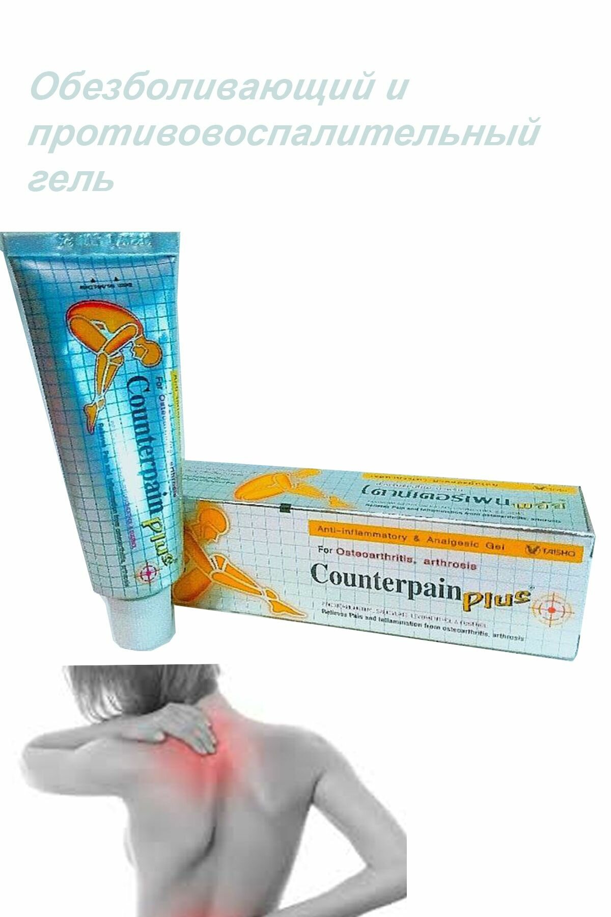 Обезболивающий и противовоспалительный гель Counterpain Plus
