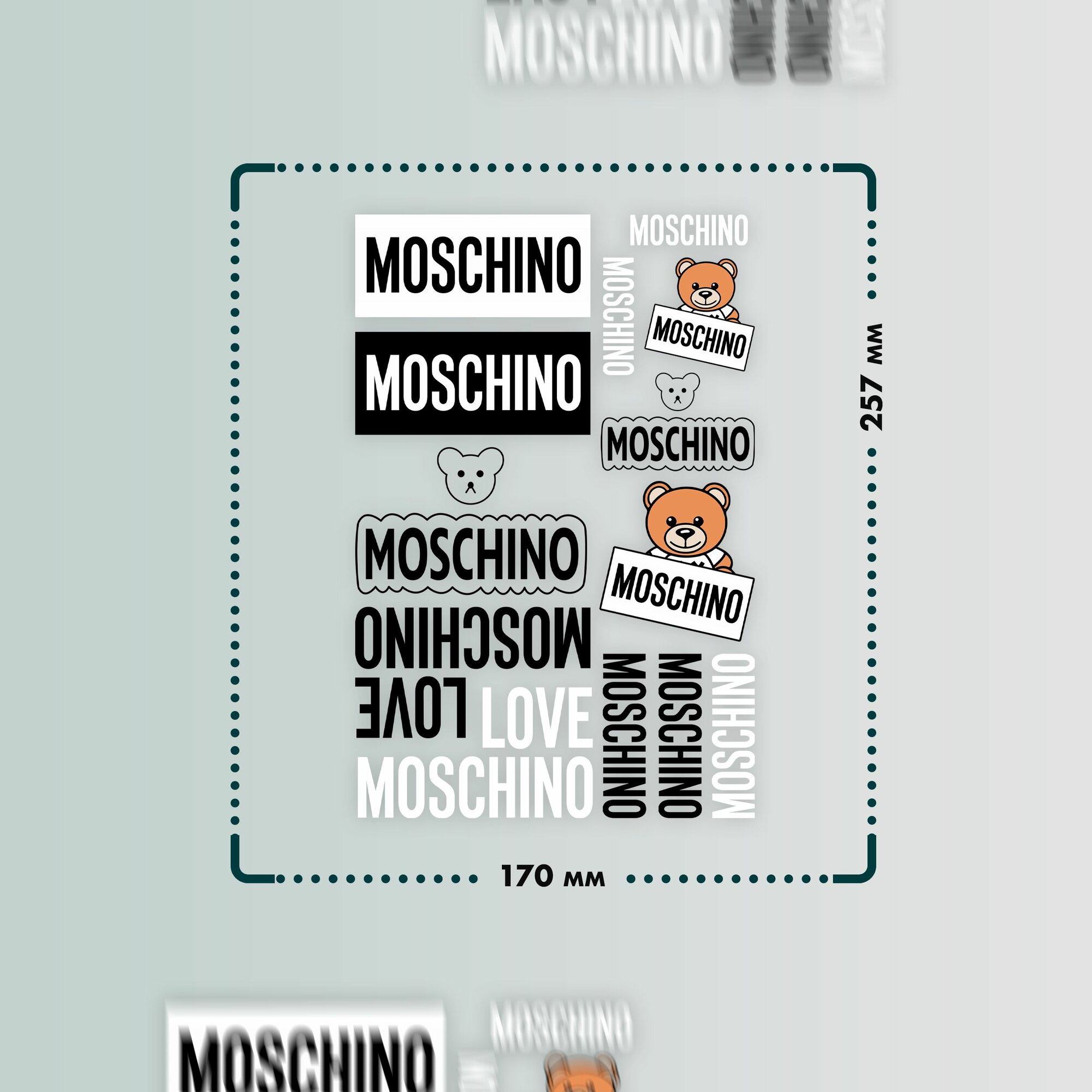 Термонаклейки на одежду Moschino — фото 1