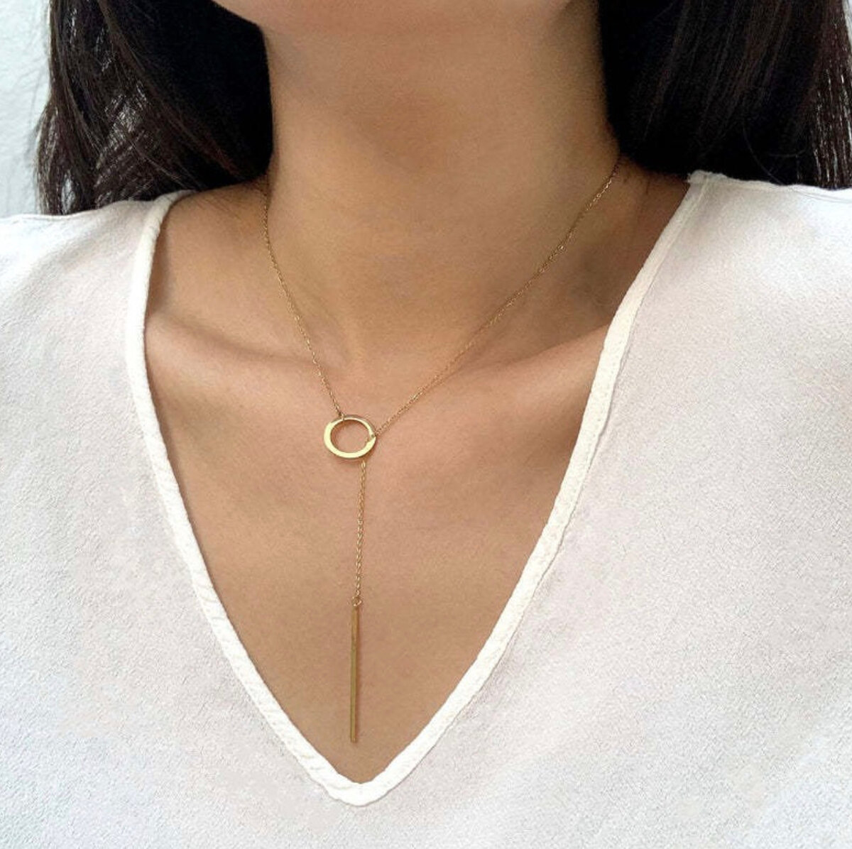 Цепь, 1 шт., длина 45 см, золотой — фото 1