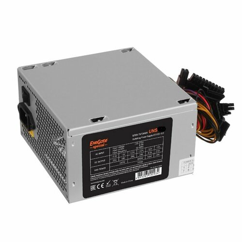 EXEGATE Блок питания EX292164RUS Блок питания 750W UNS750 ATX 12cm fan 24pin 4pin PCIe 3xSATA 2xIDE FDD 4286₽