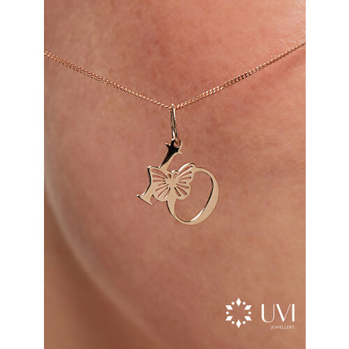 Подвеска UVI jewellery, красное золото, 585 проба, золотистый