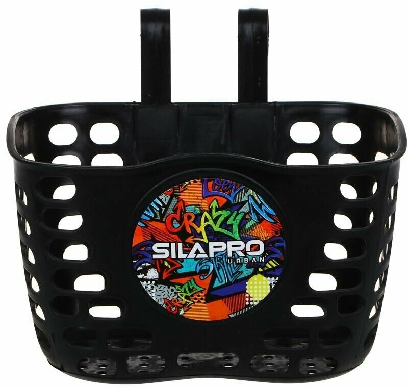 Корзинка подвесная для велосипеда, 18.5х13х14 см черная, компактная — фото 1