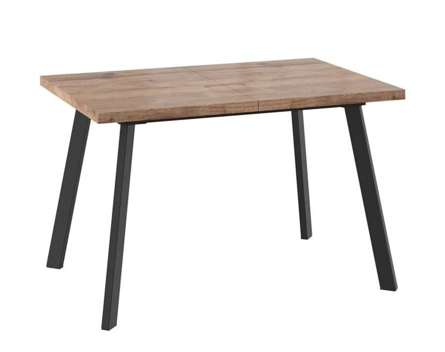 Стол раздвижной BORG-120 (Дуб Велингтон/Чёрный) 120(160)х80