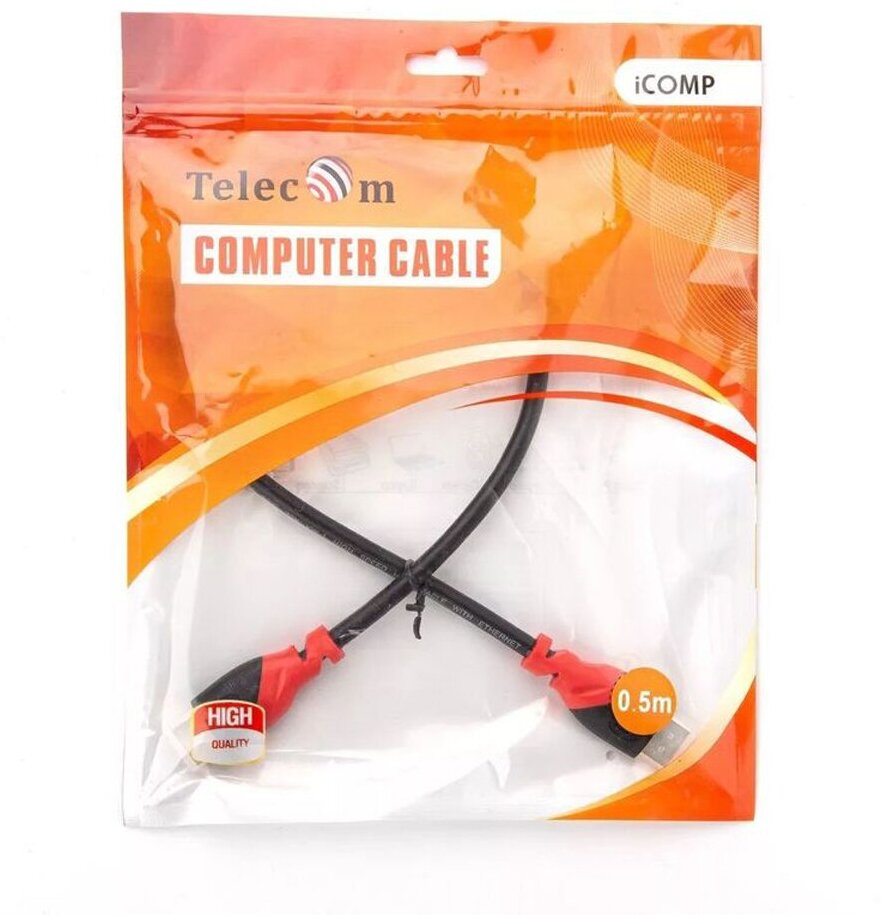Кабель HDMI(19M)-HDMI(19M) v2.0 4K, 1 м Telecom PRO (TCG220-1M) - фото №11