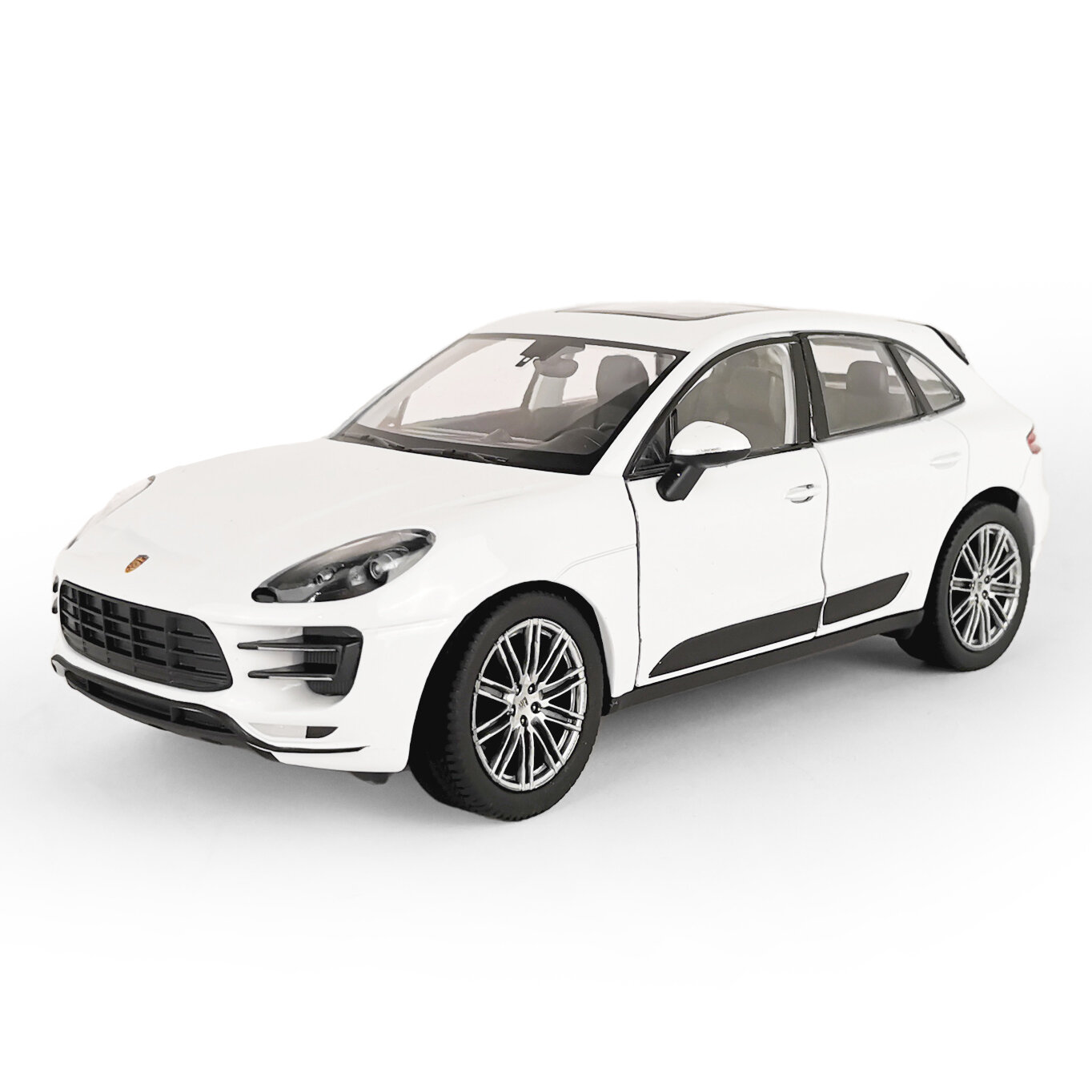 Welly Машинка металлическая 1:24 Porsche Macan Turbo, белая, 24047