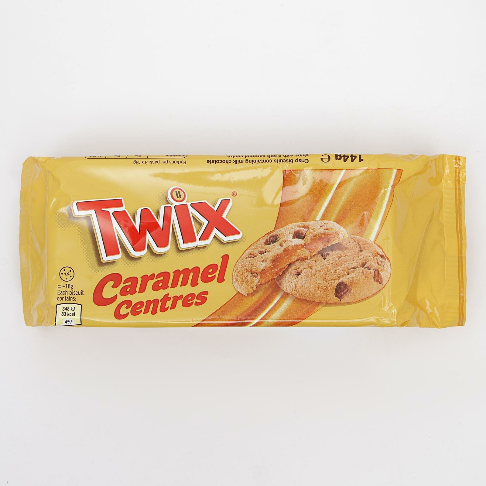 Печенье TWIX Caramel Centres, с карамельной начинкой, 144 гр