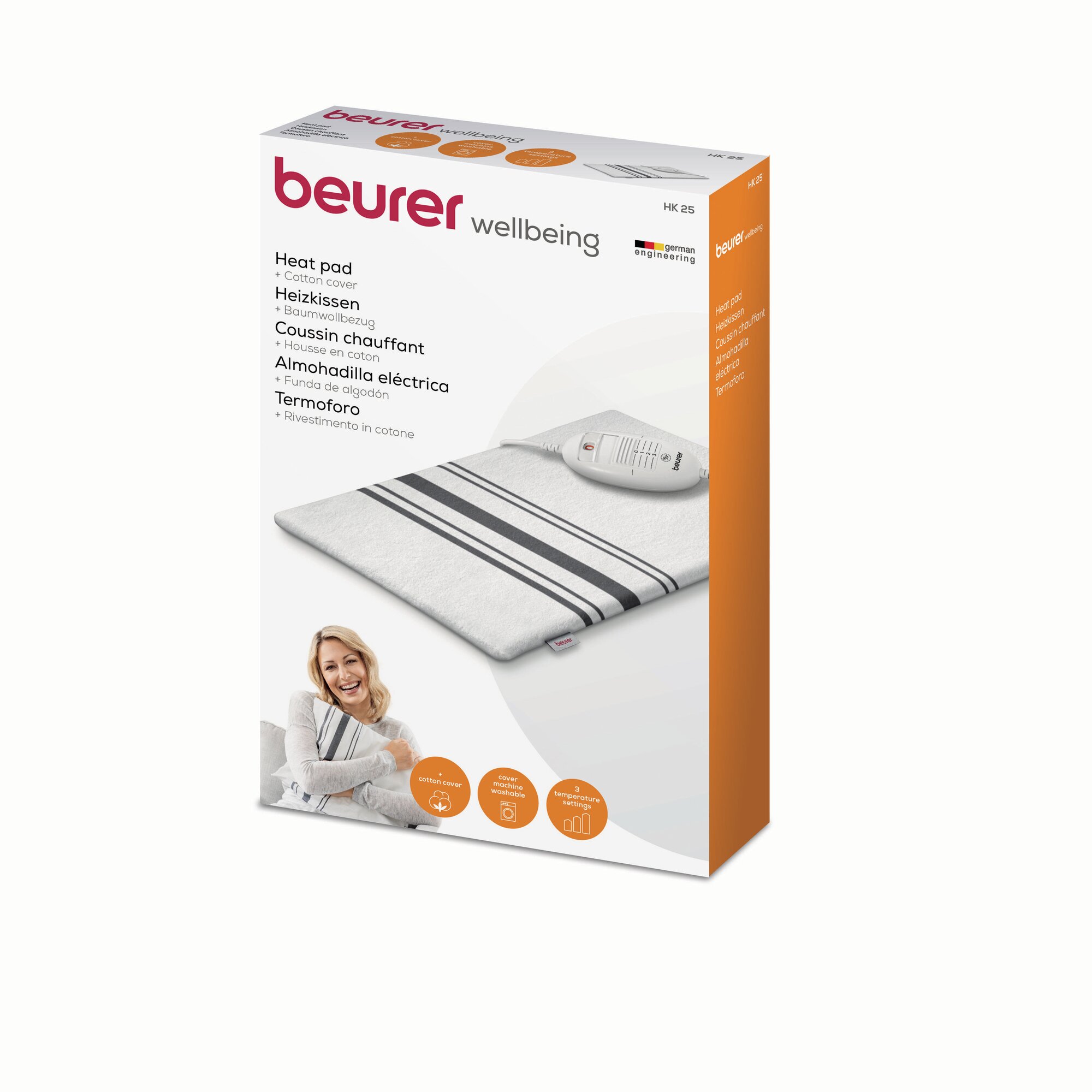Электрогрелки Грелка электрическая Beurer HK25 100Вт серый