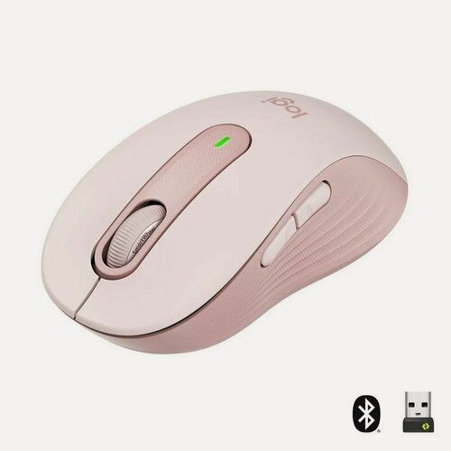 Изображение товара Мышь беспроводная Logitech Signature M650, розовая, оптическая, 5 клавиш