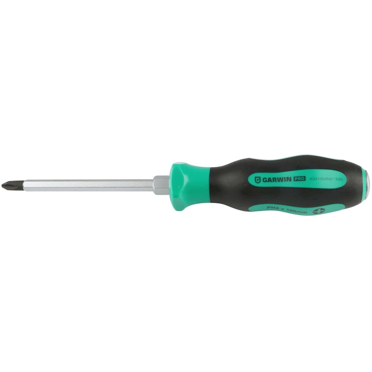 GARWIN PRO 634135-PH2*100 Отвертка усиленная цельнометаллическая PH2, 100 мм