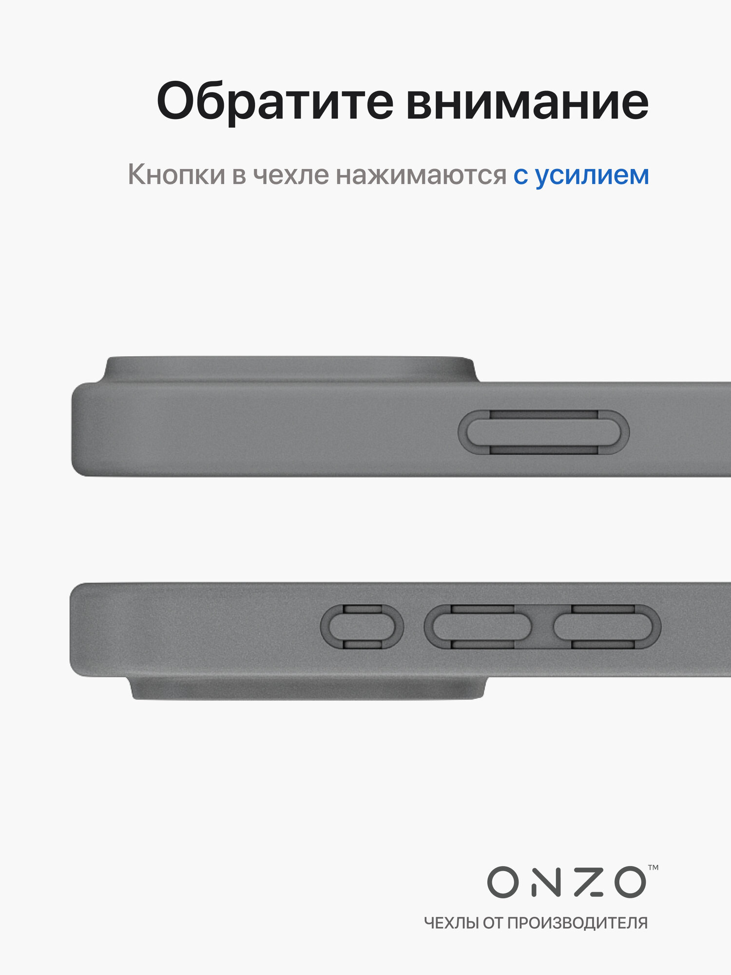 Чехол Magsafe на iPhone 16 Pro Max прозрачный с серыми рамками и белым Magsafe / Айфон 16 Про Макс с усиленными углами — фото 1