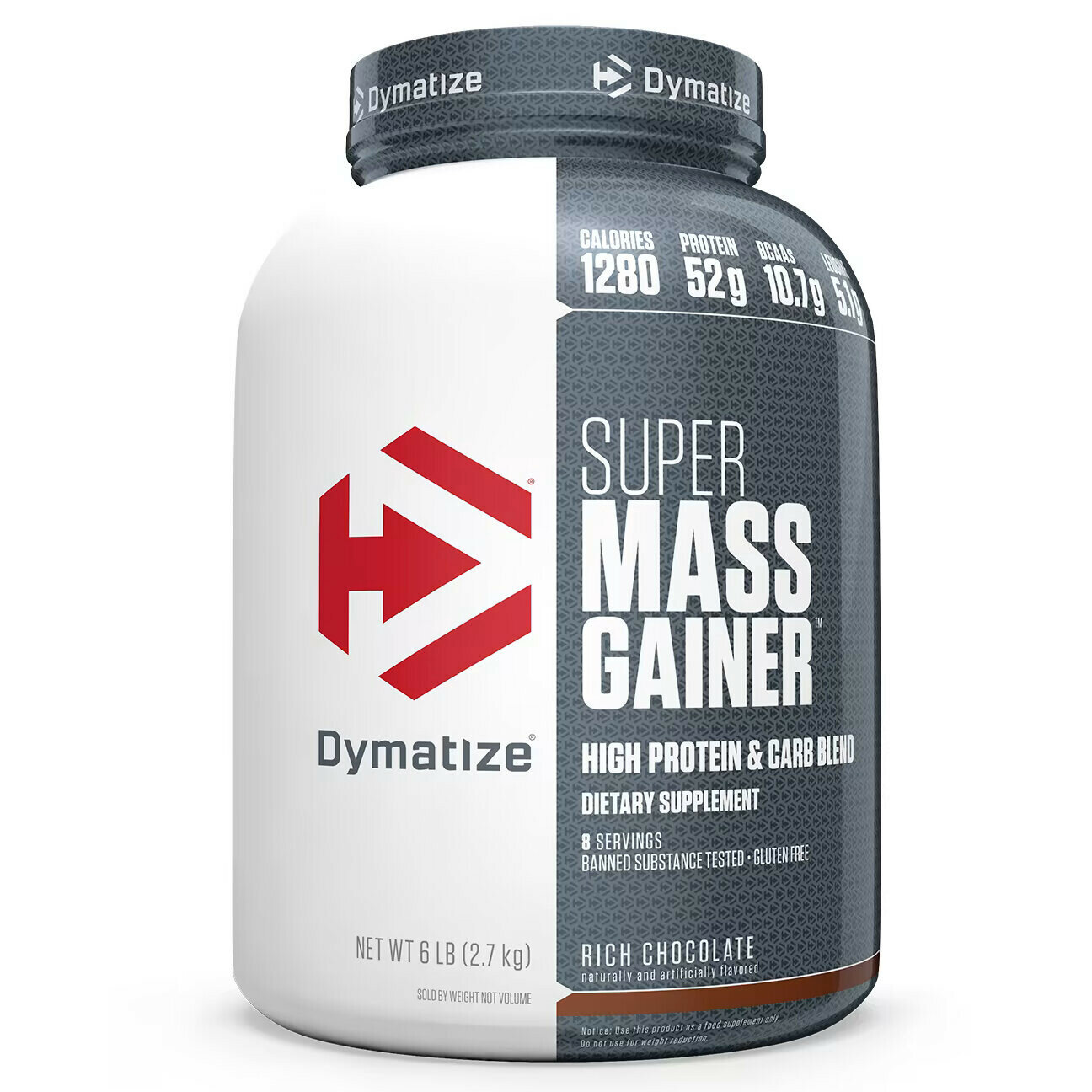 Гейнер Dymatize Super Mass Gainer 6lb — набор массы, белок и углеводы для роста мышц