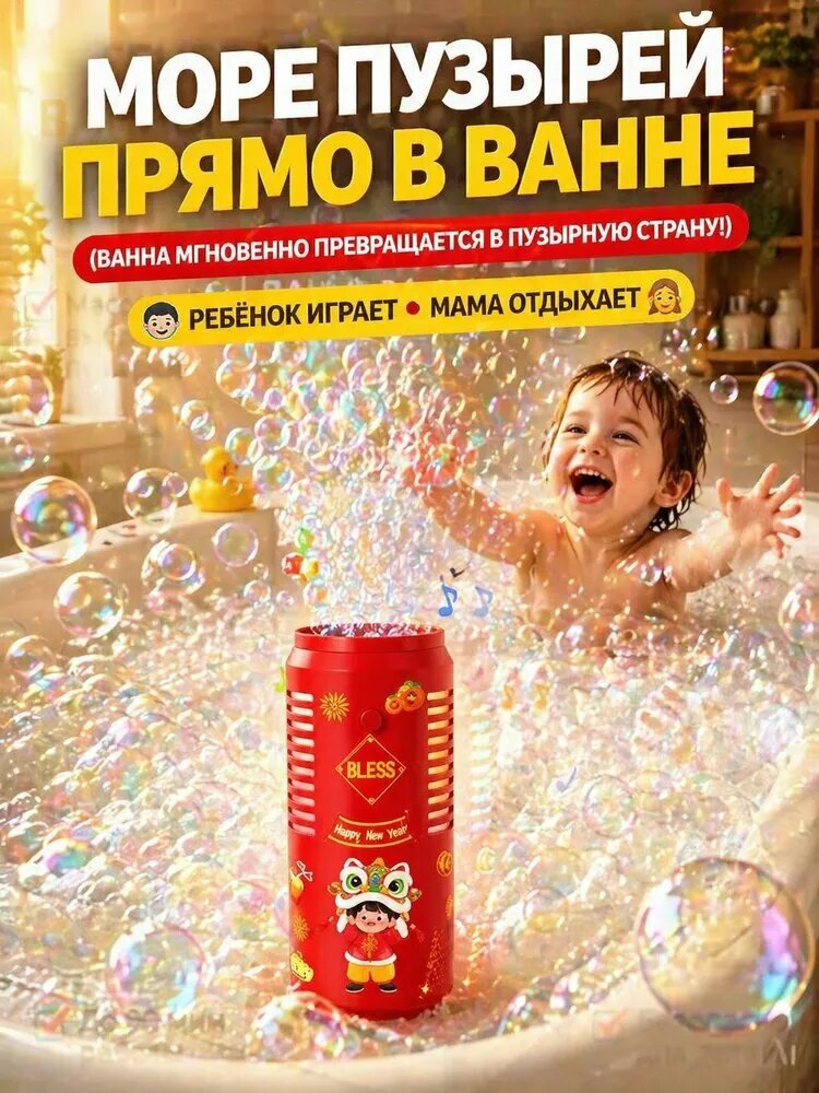 Генератор мыльных пузырей фейерверк салют фонтан