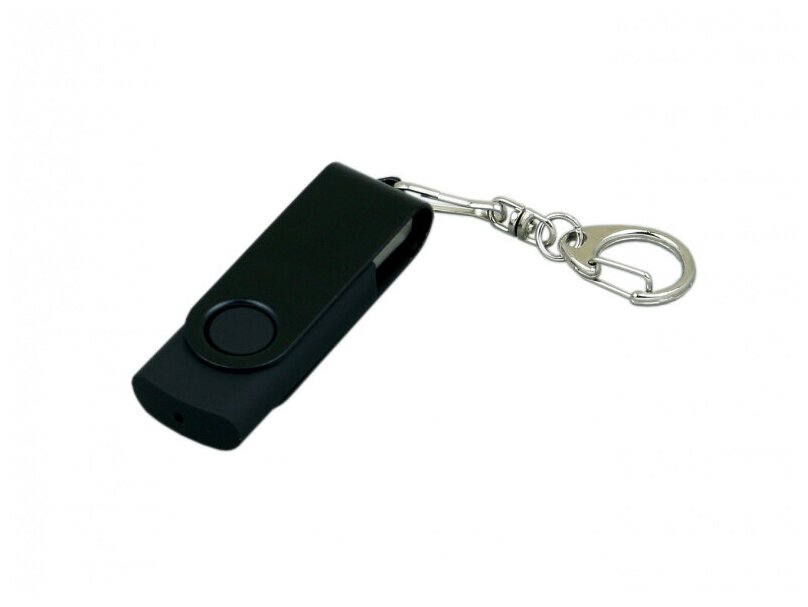 Флешка для нанесения Квебек Solid (16 Гб / GB USB 2.0 Черный/Black 031 Юсб портативная флешка в виде брелка оптом)