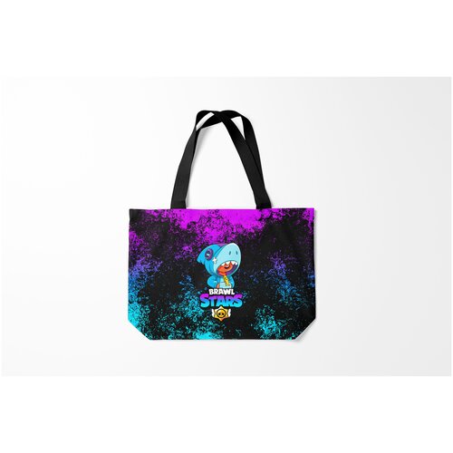 фото Сумка-шоппер / 46х35 см / геймерам / brawl stars leon shark burnettie