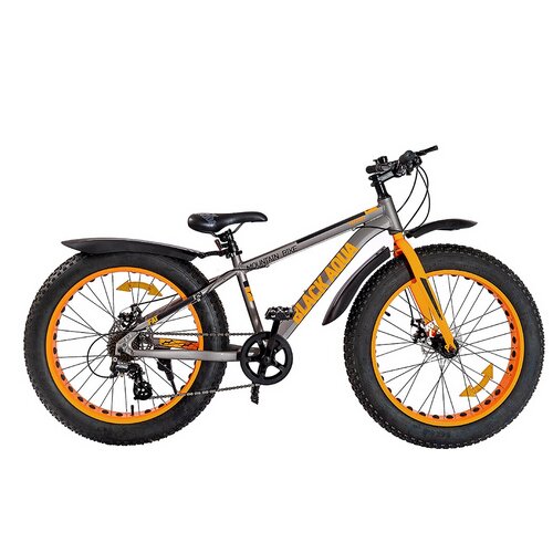 Детский подростковый спортивный горный городской прогулочный фэтбайк велосипед на 24 колесах Black Aqua Cross GL-216D fat bike 2700000₽