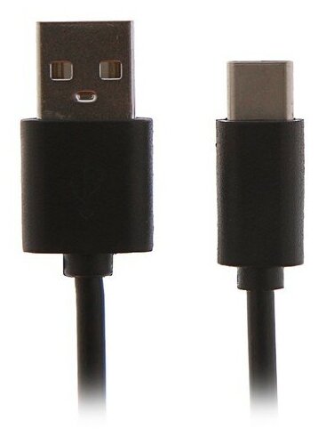 Кабель Ritmix RCC-130, Type-C - USB, 1 м, черный