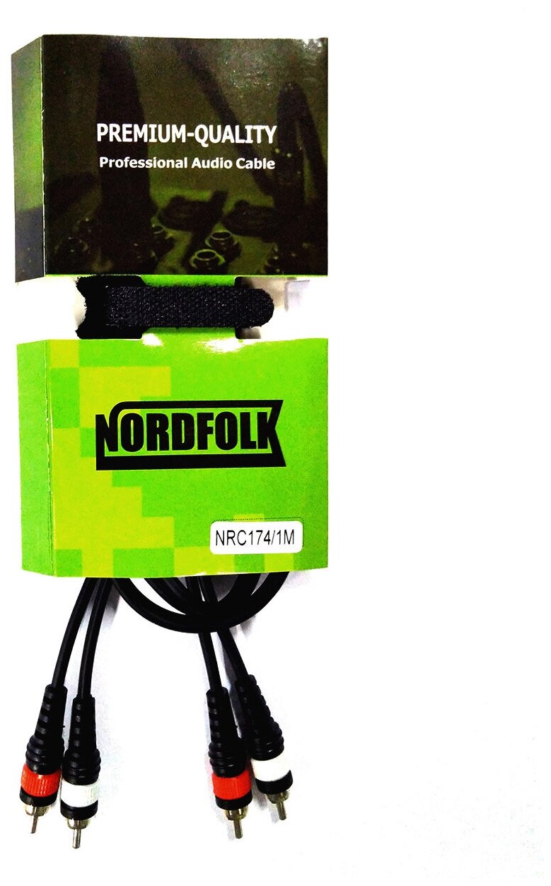 Аудио кабель NordFolk NRC174/3M 2RCA (тюльпан) - 2RCA (тюльпан)