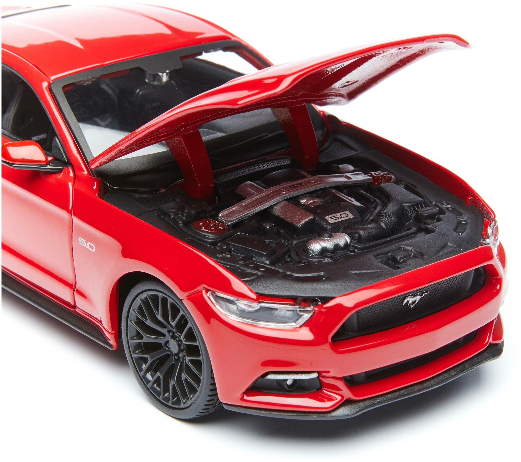 Maisto Модель машины сборная 1:24 "2015 Ford Mustang GT" SPAL, красная - фото №8