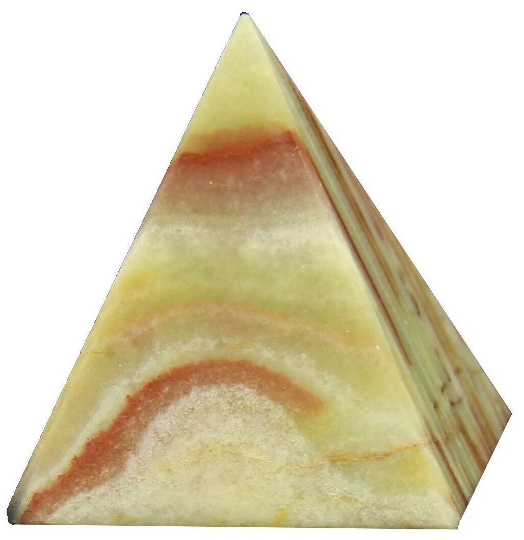 Пирамида из натурального оникса 5х5х5,6 см (2) 121859