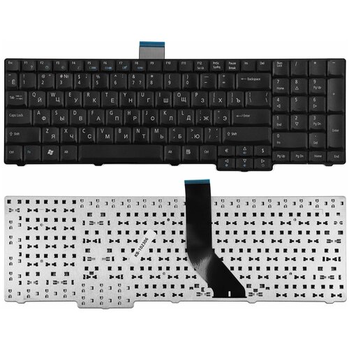 Клавиатура для ноутбука Acer Aspire 8920 8930 7730 Series Плоский Enter Черная без рамки PN AEZY6700010 176000₽