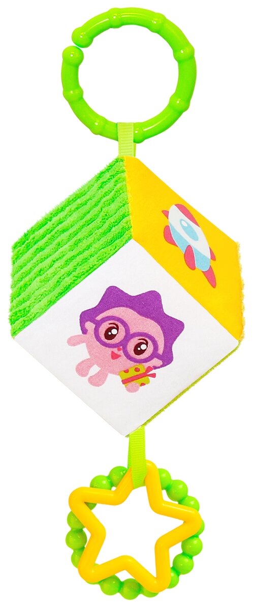 Подвесная игрушка Мякиши Подвеска мягкая с прорезывателем Малышарики (402), разноцветный