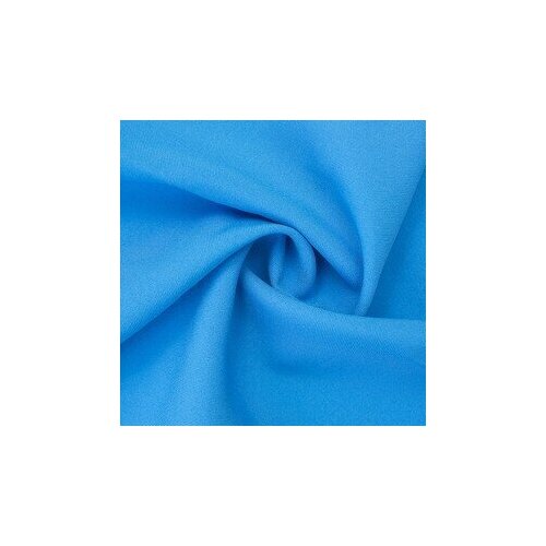 фото Сорочечная ткань для шитья панацея (35%вискоза, 65%пэ), текса вей, плотность 160г/м3, ширина 1,5*5, ярко голубой нет бренда