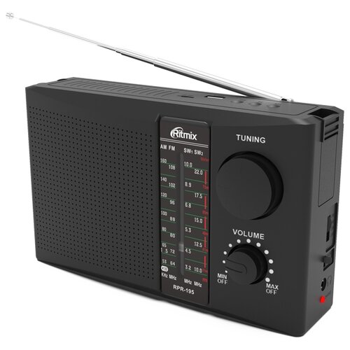 Радиоприемник Ritmix RPR-195 черный радиоприемник ritmix rpr 088 black