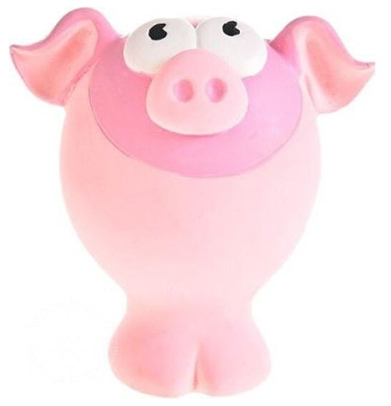 Игрушка для собак Homepet BUBBLE свинка с пищалкой латекс 10х5х9,5 см