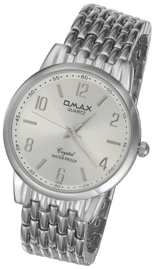 Наручные часы на браслете Omax HBJ 133-1-1 цвет серебристый со стальным циферблатом