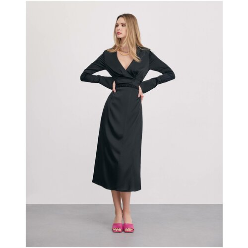 фото Платье миди с оригинальным поясом (s) i am studio