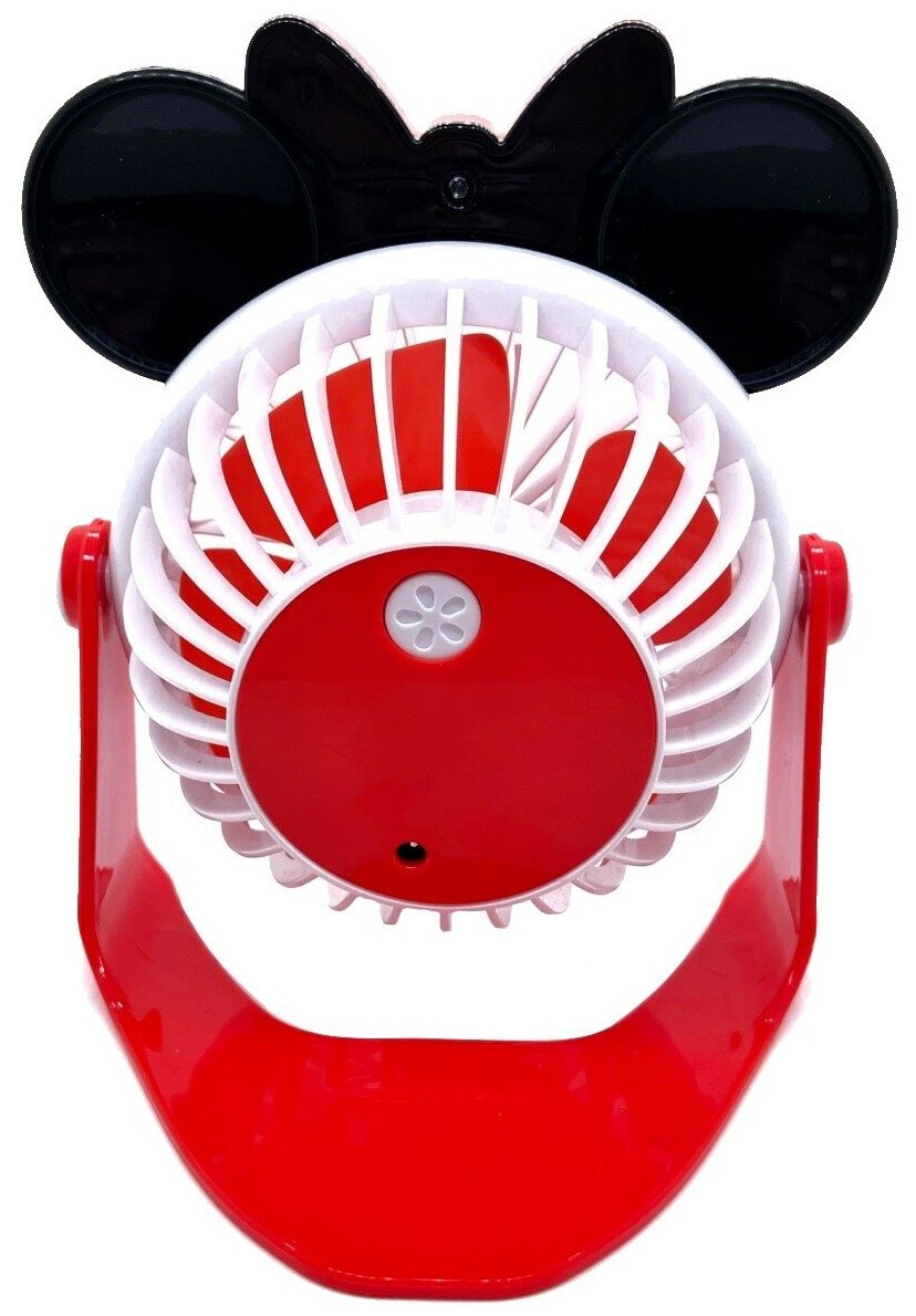 Вентилятор настольный, бело-красный / Портативный вентилятор / Мини вентилятор USB, 4 лопасти / Вентилятор детский - фотография № 4