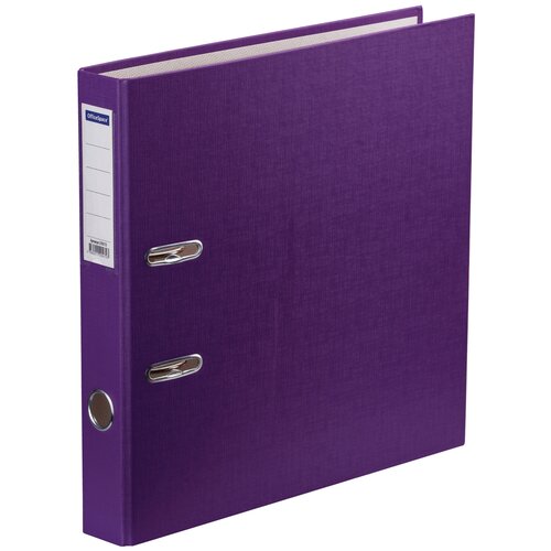 OfficeSpace Папка-регистратор с карманом на корешке A4, бумвинил, 50 мм, фиолетовый
