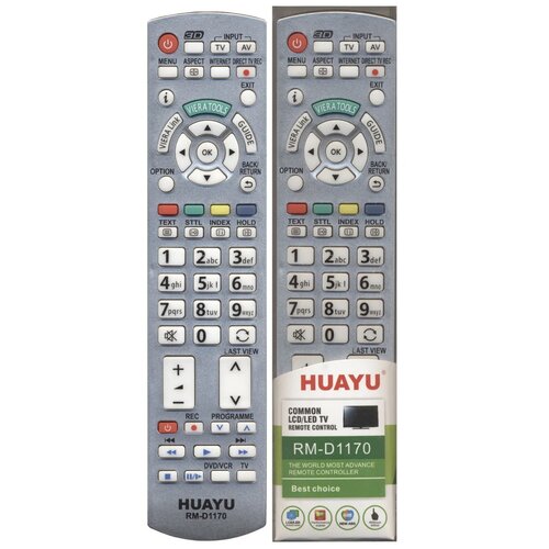 Универсальный пульт Huayu для Panasonic RM-D1170+ пульт n2qayb000328 для телевизоров panasonic