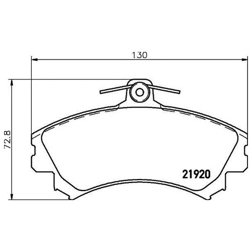 jd jbp0109 колодки тормозные, передние d6090h