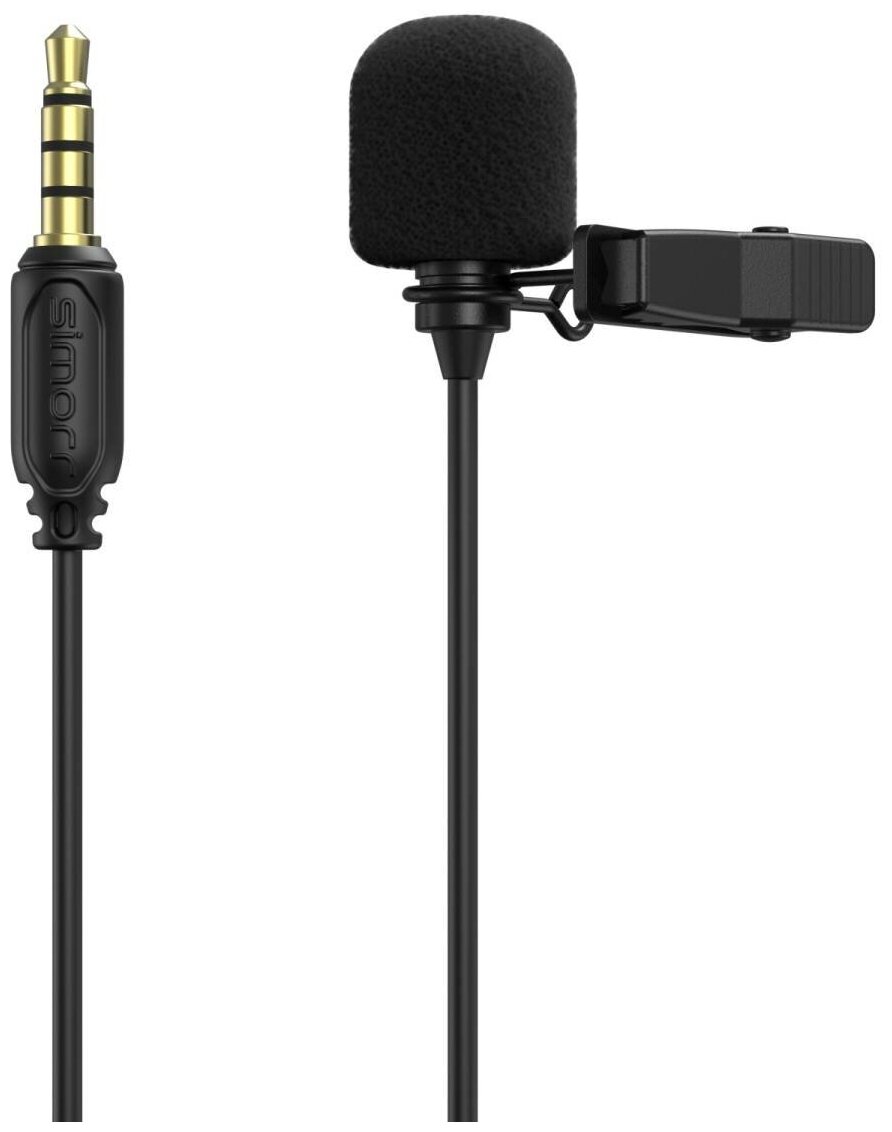 Петличный микрофон Simorr Wave L1 3.5mm Lavalier Microphone 3388