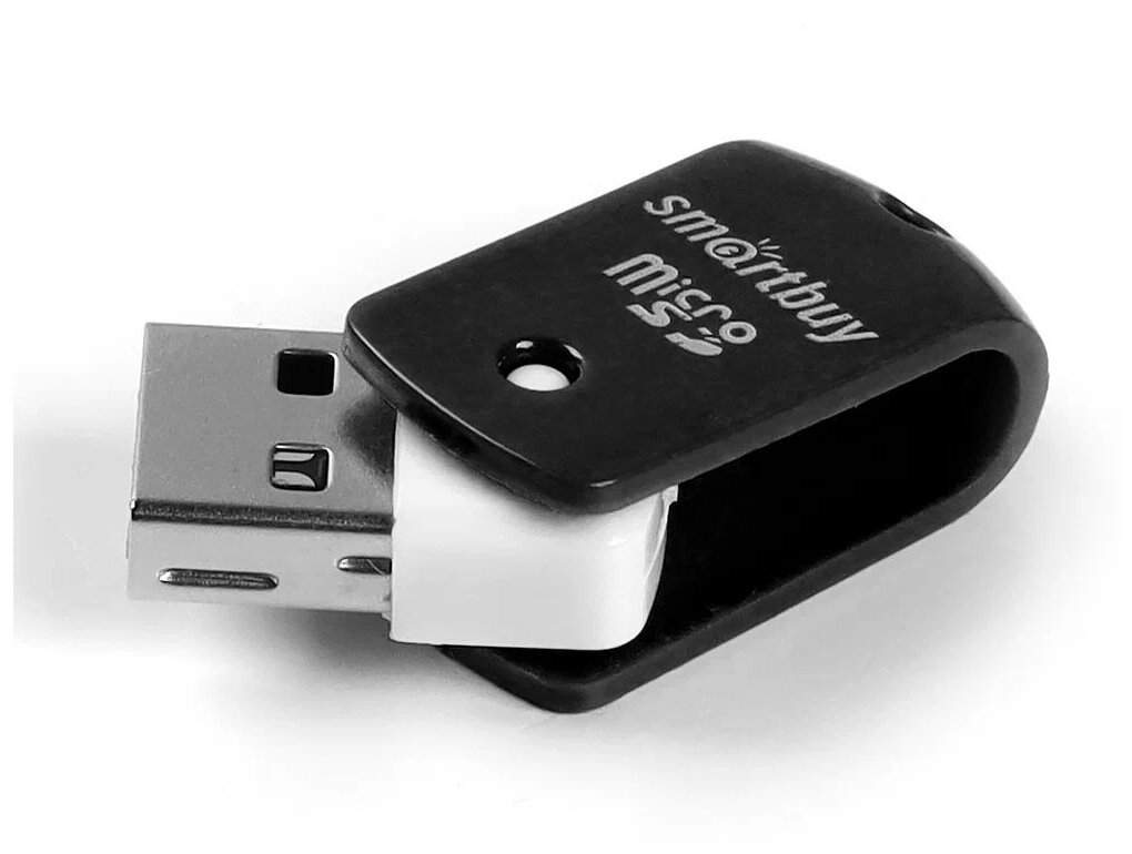 Переходник картридер Smartbuy SBR-706-K USB для Micro SD, черный