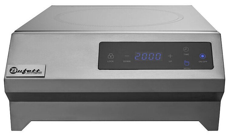 фото Плита индукционная, 1 конфорка, сенсорное управление, 5000 Ватт, Bufett, 640036