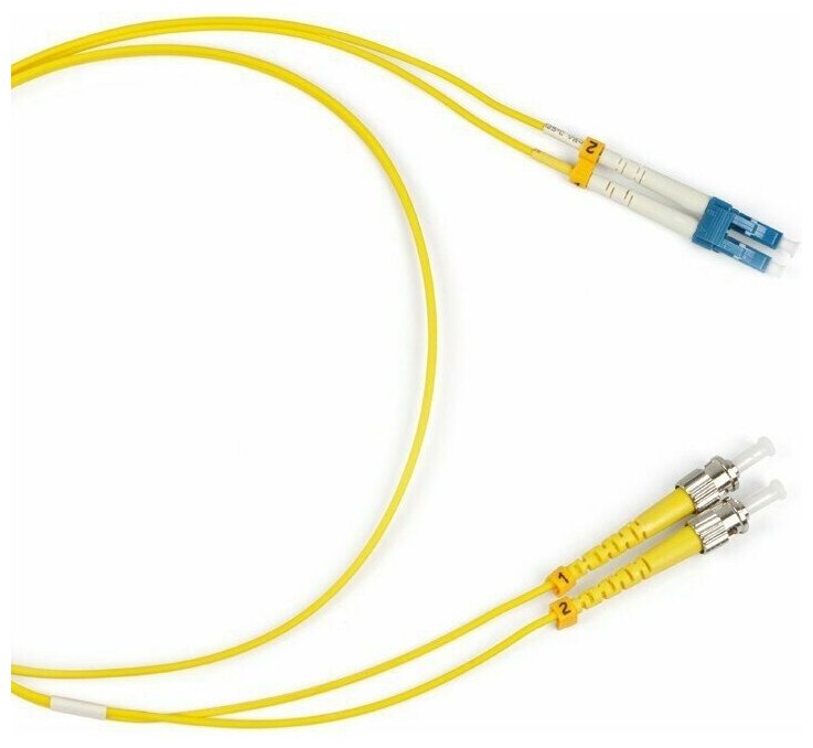 Патч-корд Hyperline 5м (FC-D2-9-LC/UR-ST/UR-H-5M-LSZH-YL)