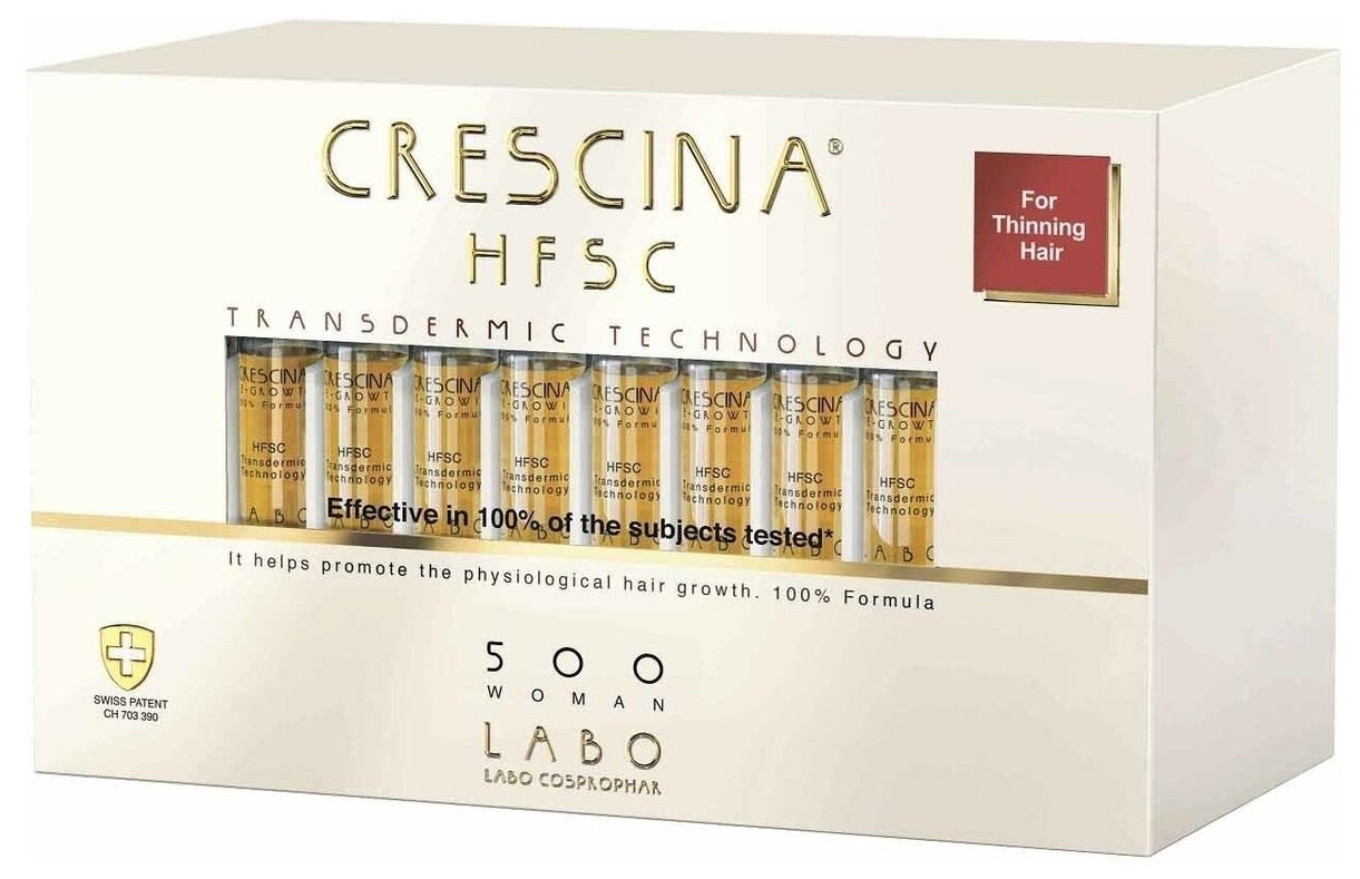 Crescina 500 Лосьон для возобновления роста волос у женщин Re-Growth HFSC, №40 (Crescina, ) - фото №1