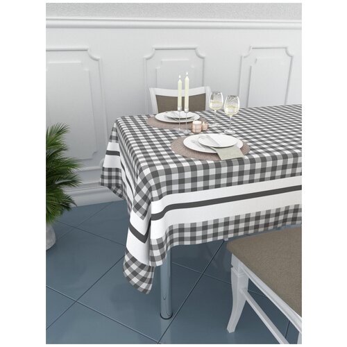 Скатерть Homepick с принтом GreyCell/34435/, габардин, 145х180 см