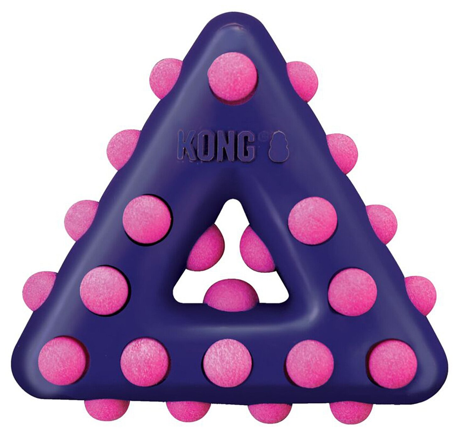 KONG игрушка для собак Dotz треугольник большой 17 см .