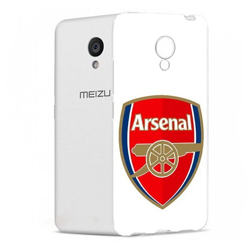 Чехол задняя-панель-накладка-бампер MyPads ФК Арсенал логотип для Meizu M5 (M611A) 5.2 противоударный