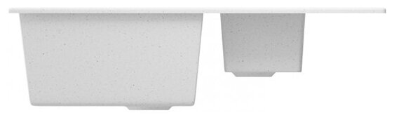 Мойка ZX-GM 07 двухчашевая с крылом, белая 480*740*180 мм - фотография № 3
