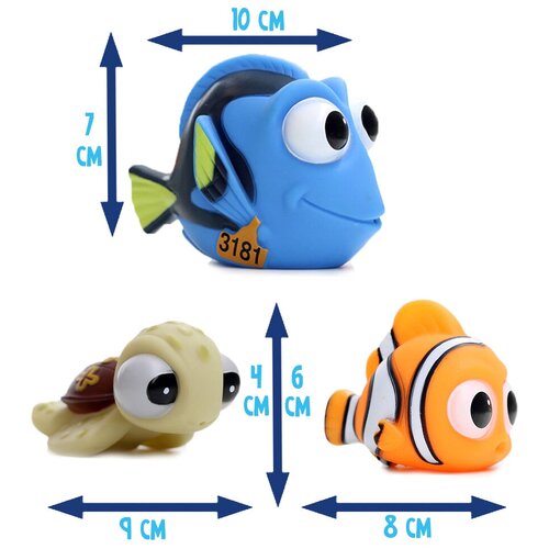 фото Набор игрушек для купания в ванной малышей "немо" (3 шт) timkuch